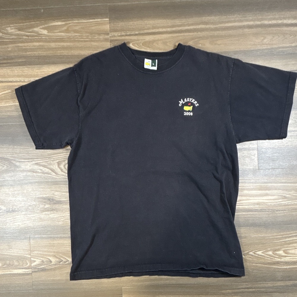 Masters Masters 2008 Golf Tournament Black T-Shirt Size L